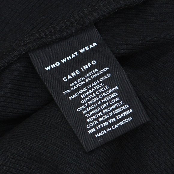 NWT Who What Wear Women's Sleeveless Racer Dress 79365618 M Black - Picture 4 of 6